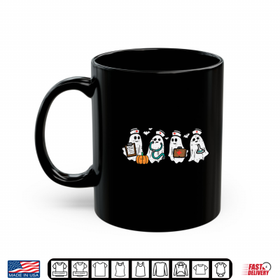 Mug Ghost Nurses Halloween Crew Funny Costume Shirt