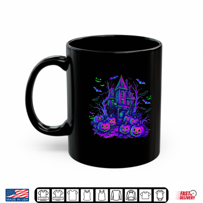 Mug Halloween Spooky Scene Retro Pumpkin Scary Season Shirt