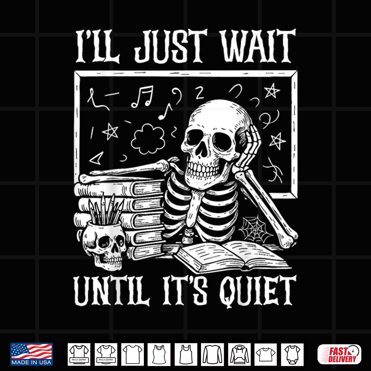Halloween Teacher Shirt I’Ll Just Wait Until It’S Quiet Shirt