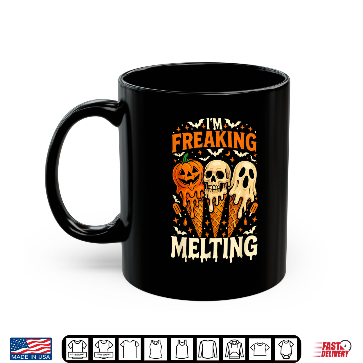 I’M Freaking Melting Funny Halloween Ice Cream Joke Shirt I’M Freaking Melting Funny Halloween Ice Cream Joke Shirt