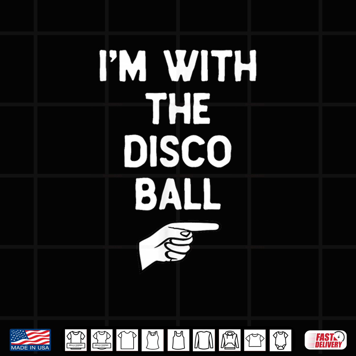 Im With The Disco Ball Funny Halloween Matching Costume Shirt Im With The Disco Ball Funny Halloween Matching Costume Shirt