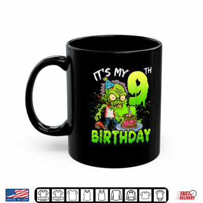 Mug Its My 9th Birthday Zombie Lover Shirt