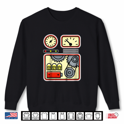 Sweatshirt Kids Robot Costume Shirt Easy Halloween Robot Shirt