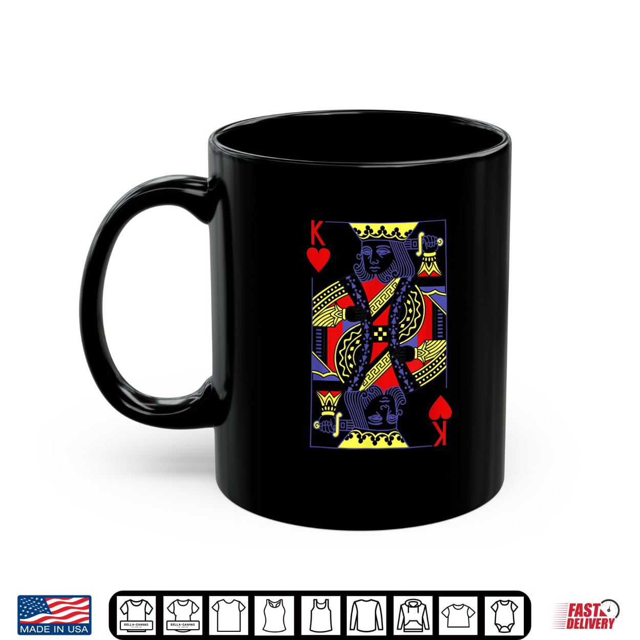 King Of Hearts Royal Flush Costume Halloween Playing Cards Shirt