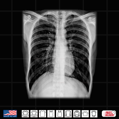 Design Skeleton Chest X Ray Easy Costume Shirt