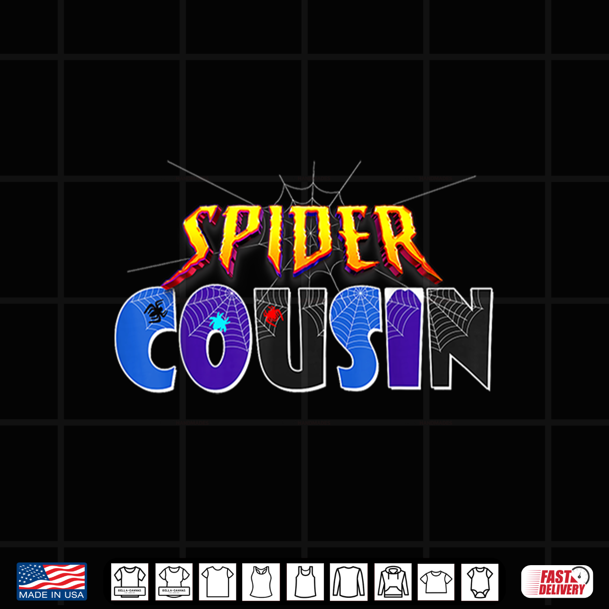 Spider Cousin Tee Matching Family Birthday Party Halloween Shirt