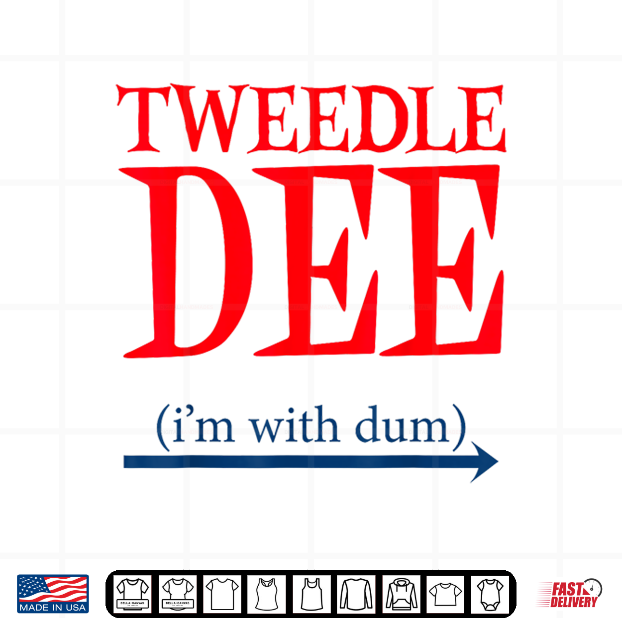 Tweedle Dee I’M With Dum Lazy Couple Halloween Costumes Shirt