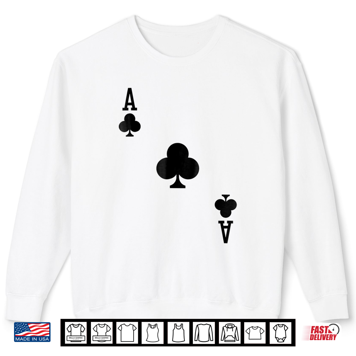 Ace Of Clubs Costume Halloween Deck Of Cards Shirt Ace Of Clubs Costume Halloween Deck Of Cards Shirt
