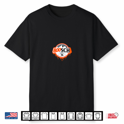Boo Sch Ghost Halloween Beer Funny Drinking Spooky Costume Shirt