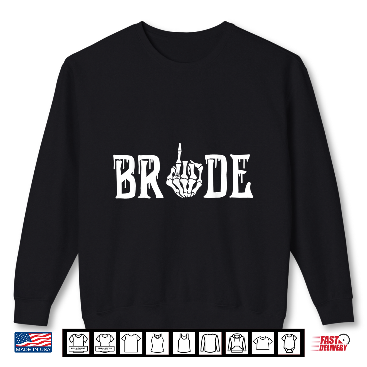 Gothic Skeleton Bride Wedding Just Married Spooky Halloween Shirt