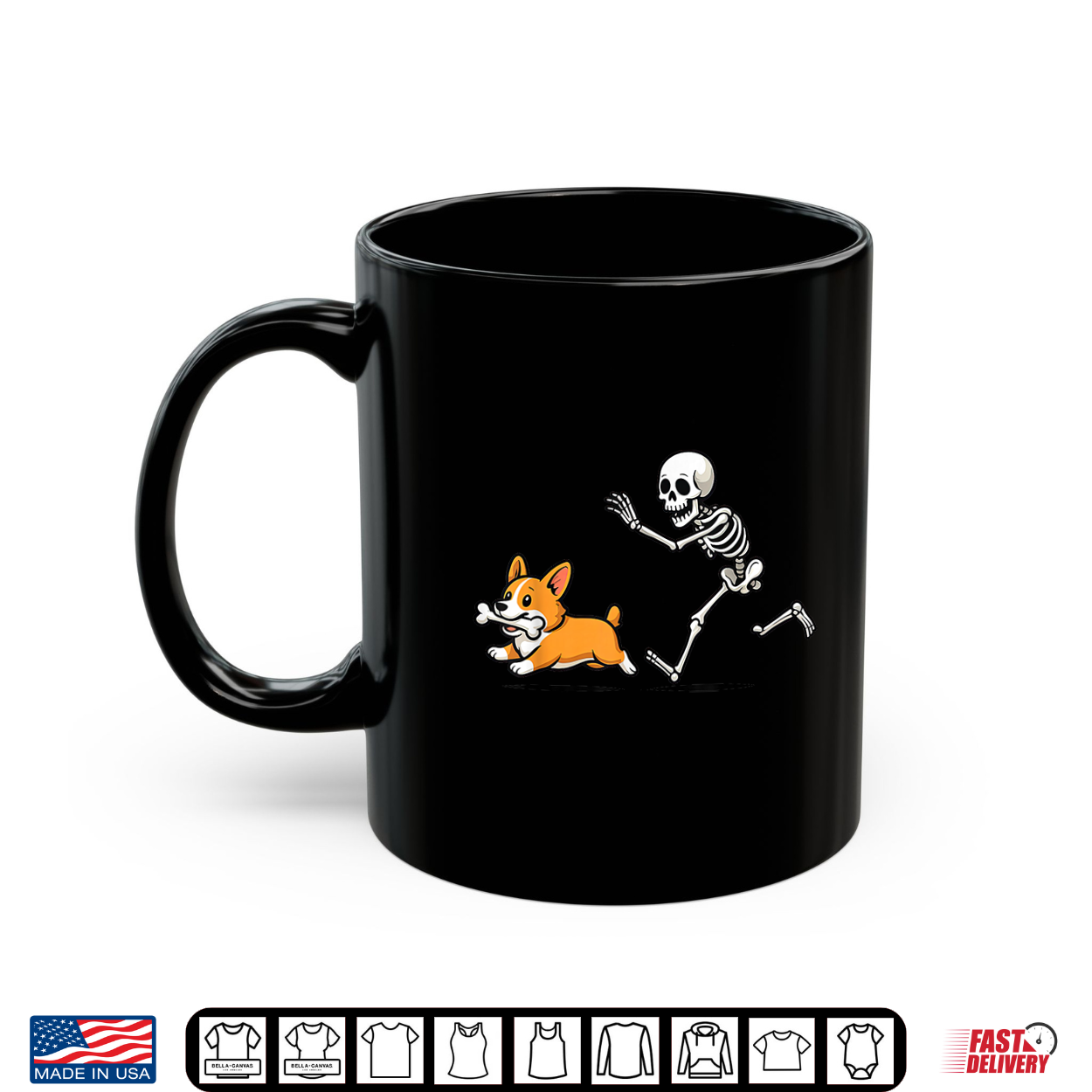 Funny Skeleton Chasing Corgi Halloween Dog Mom Pet Lover Shirt Funny Skeleton Chasing Corgi Halloween Dog Mom Pet Lover Shirt
