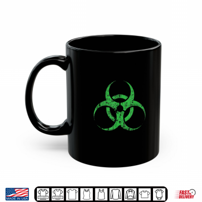 Mug Green Biohazard Symbol Funny Halloween Shirt
