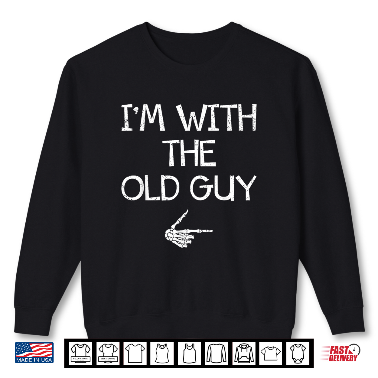 I’M With The Old Guy Easy Halloween Costume Couples Matching Shirt