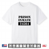 Prisoner Costume Orange Prison Uniform Halloween Jail Inmate Shirt