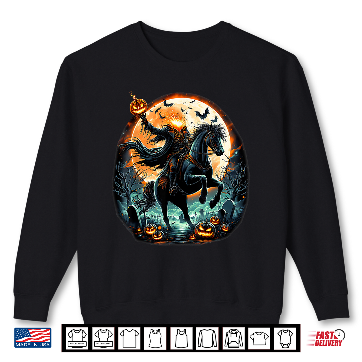 Pumpkin Headless Horseman Scary Halloween Shirt Pumpkin Headless Horseman Scary Halloween Shirt