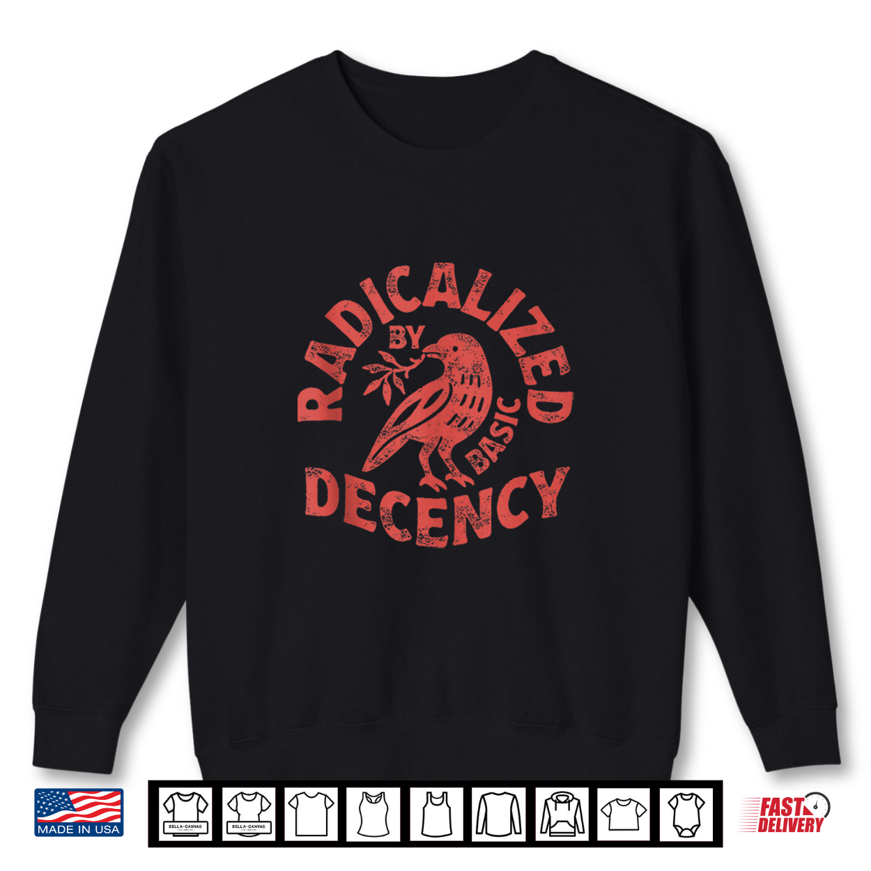 Radicalized By Basic Decency Resist Boho Floral Women Shirt