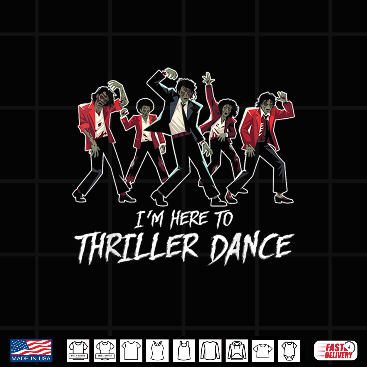 Funny Halloween Zombie Party I’M Just Here To Thriller Dance Shirt Funny Halloween Zombie Party I’M Just Here To Thriller Dance Shirt