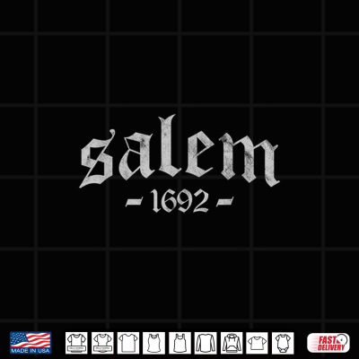 Salem 1692 Salem Witch Trials Retro Distressed Shirt 4 Design Salem 1692 Salem Witch Trials Retro Distressed Shirt