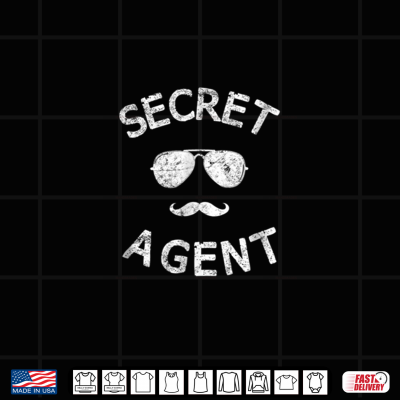 Design Secret Agent Distressed Halloween Funny Costume Spy Shirt
