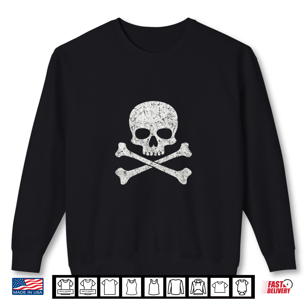Skull Crossbones Halloween Skeleton Jolly Roger Shirt Skull Crossbones Halloween Skeleton Jolly Roger Shirt