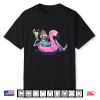 Summerween Vibes Skeleton Pool Flamingo Summer Halloween Shirt