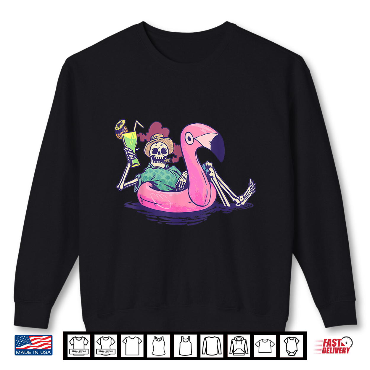 Summerween Vibes Skeleton Pool Flamingo Summer Halloween Shirt Summerween Vibes Skeleton Pool Flamingo Summer Halloween Shirt