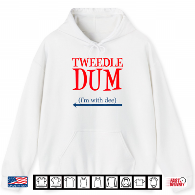 Tweedle Dum I'M With Dee Lazy Couple Halloween Costumes Shirt 1 Hoodie Tweedle Dum Im With Dee Lazy Couple Halloween Costumes Shirt