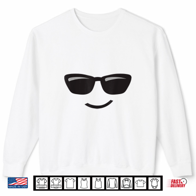 Sweatshirt Halloween Costume Sunglasses Emoticon Face Group Shirt