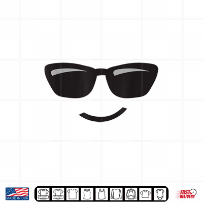 Design Halloween Costume Sunglasses Emoticon Face Group Shirt
