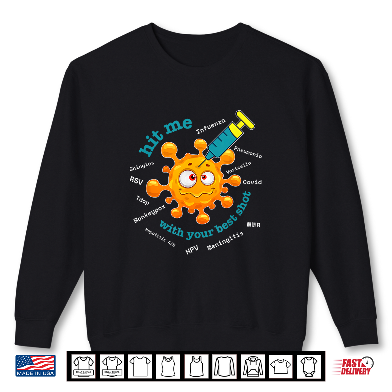 Hit Me With Your Best Shot Pharmacist Pharmacy Tech Nurse Shirt