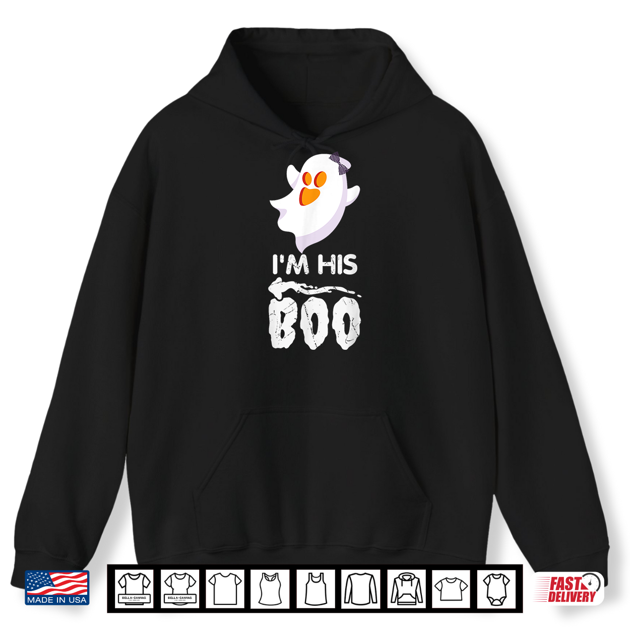 I’M His Boo Halloween Ghost Matching Couple For Her Cute Shirt