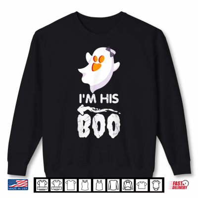 Sweatshirt Im His Boo Halloween Ghost Matching Couple For Her Cute Shirt
