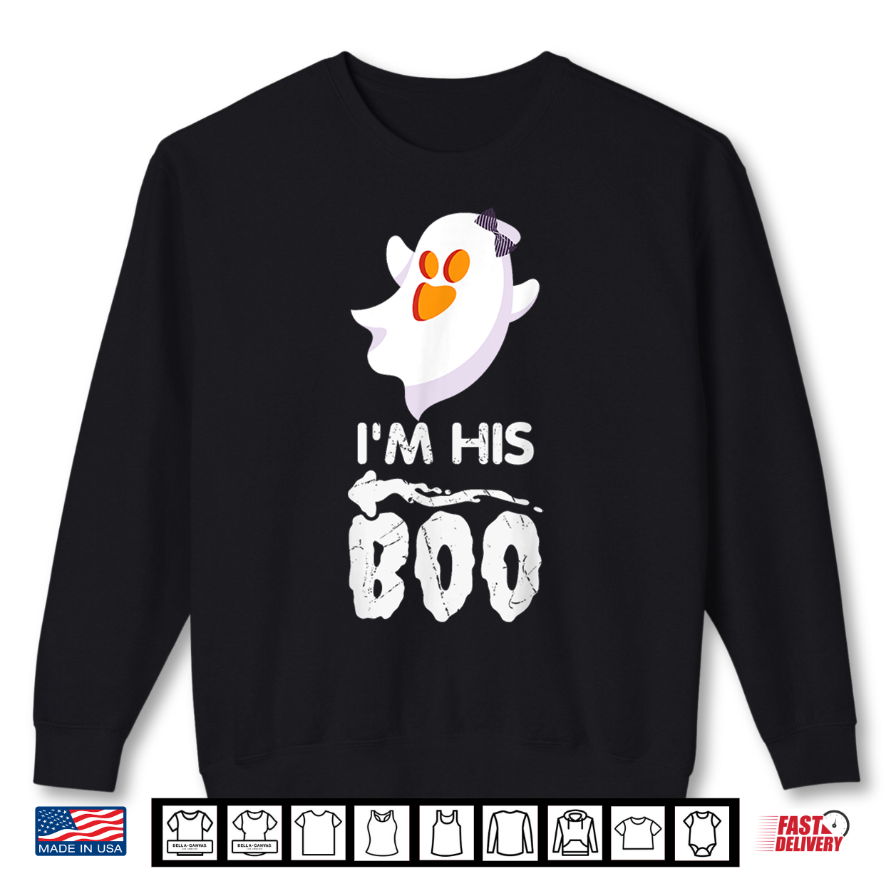 I’M His Boo Halloween Ghost Matching Couple For Her Cute Shirt