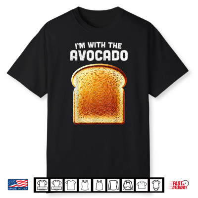 Im With Avocado Shirt Toast Matching Funny Halloween Costume Shirt