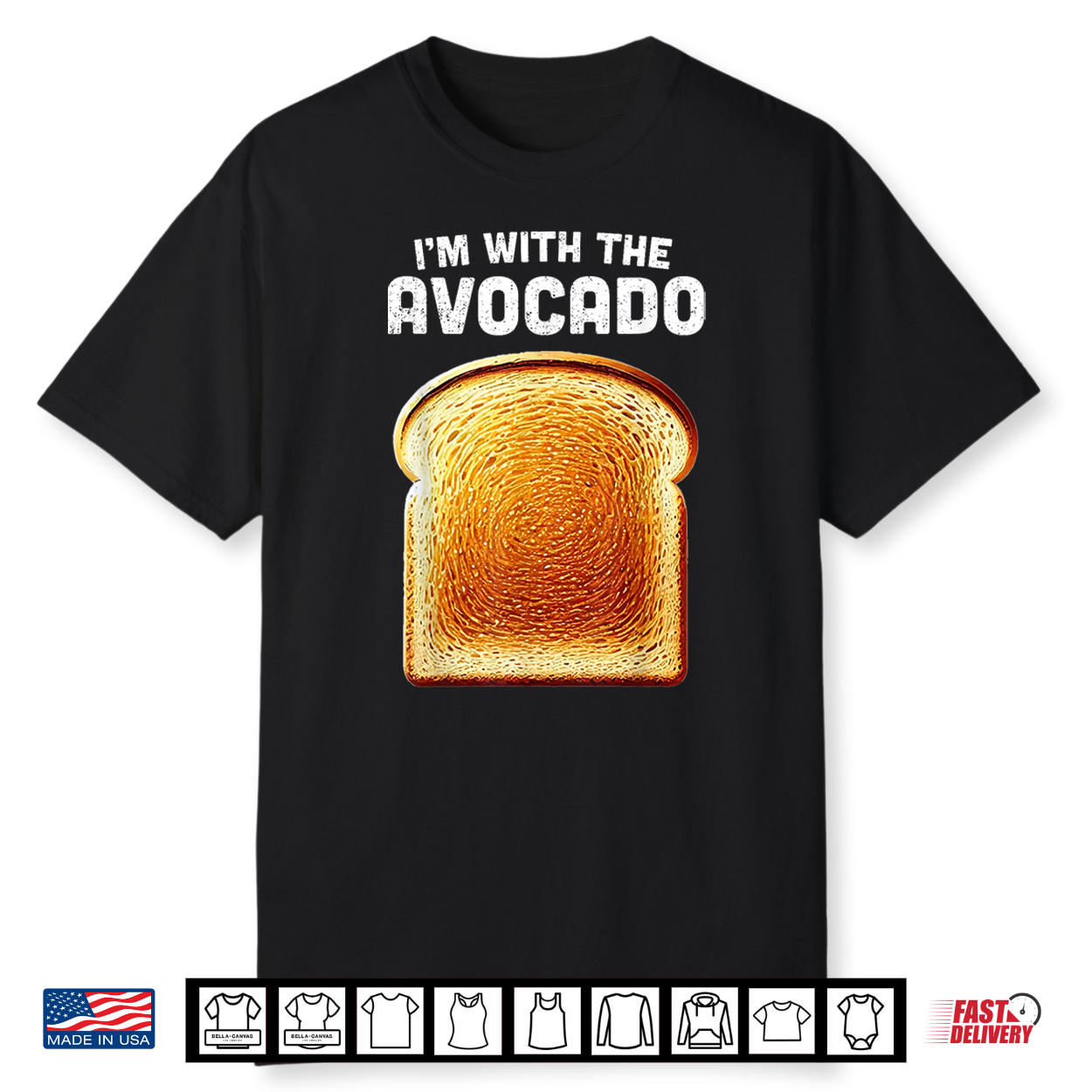Im With Avocado Shirt Toast Matching Funny Halloween Costume Shirt