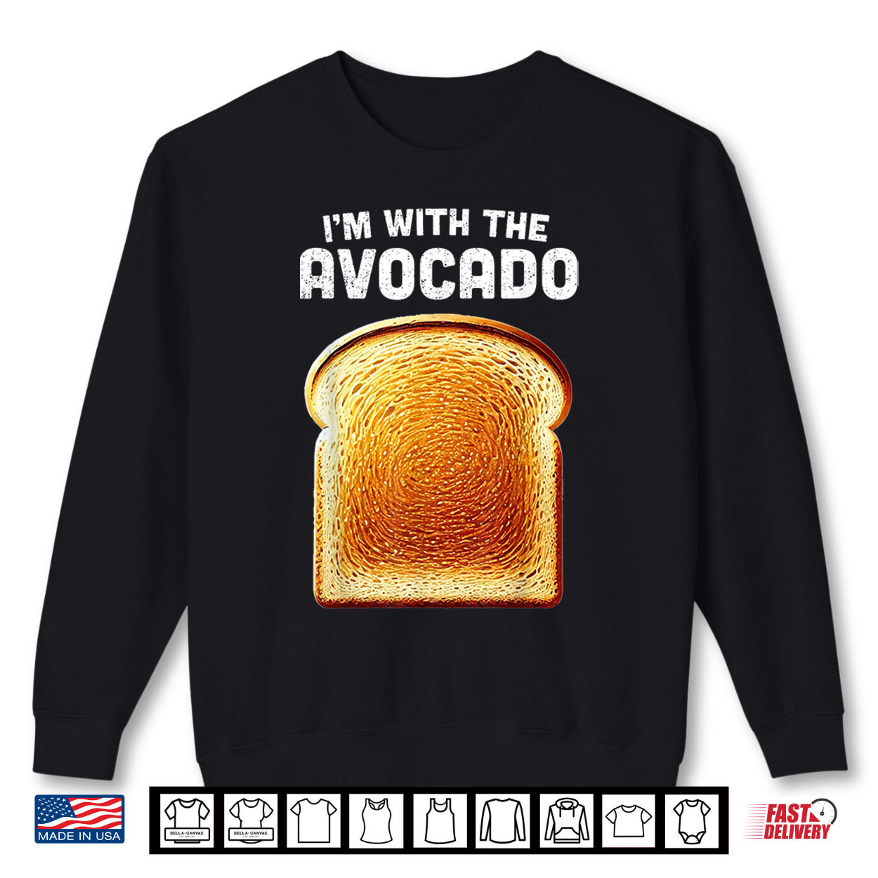 Im With Avocado Shirt Toast Matching Funny Halloween Costume Shirt