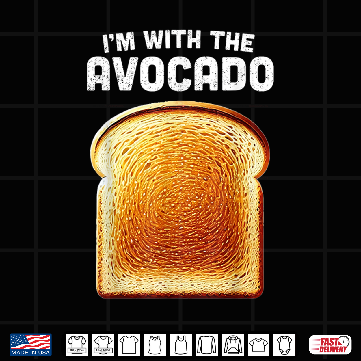 Im With Avocado Shirt Toast Matching Funny Halloween Costume Shirt