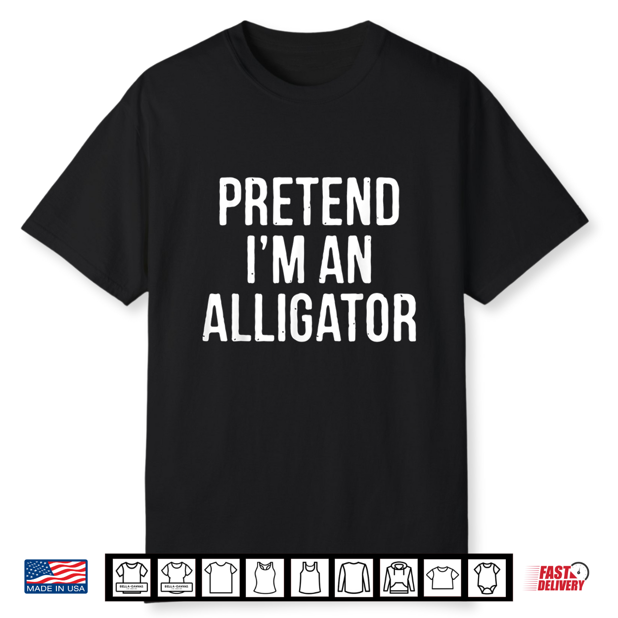 Lazy Halloween Costume Gift Pretend I’M An Alligator Shirt