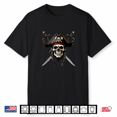 Pirate Skull Halloween Costume Shirt