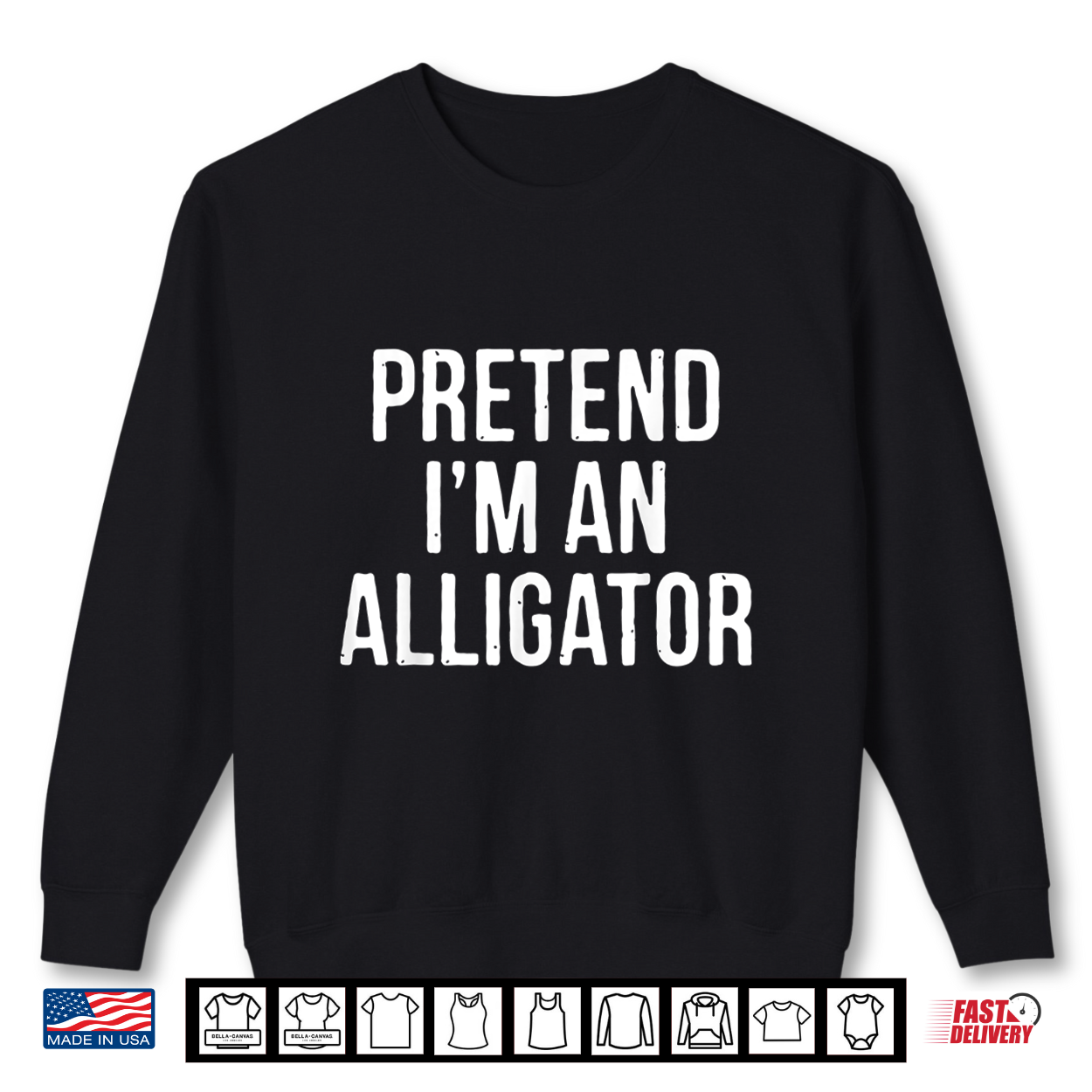 Lazy Halloween Costume Gift Pretend I’M An Alligator Shirt