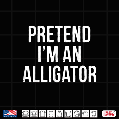 Design Lazy Halloween Costume Gift Pretend Im An Alligator Shirt