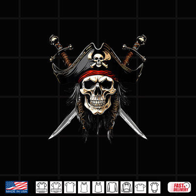 Design Pirate Skull Halloween Costume Shirt
