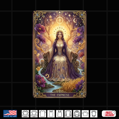 Design Tarot Card The Empress For Power Halloween Shirt