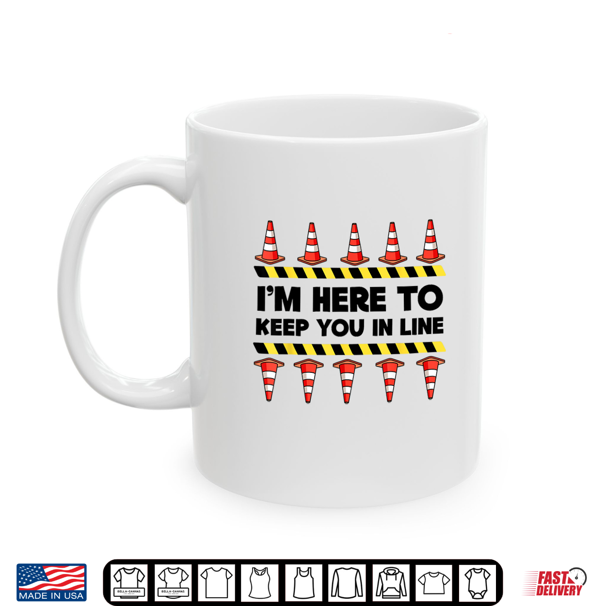 Traffic Cone Halloween I’M Here To Keep You In Line Shirt