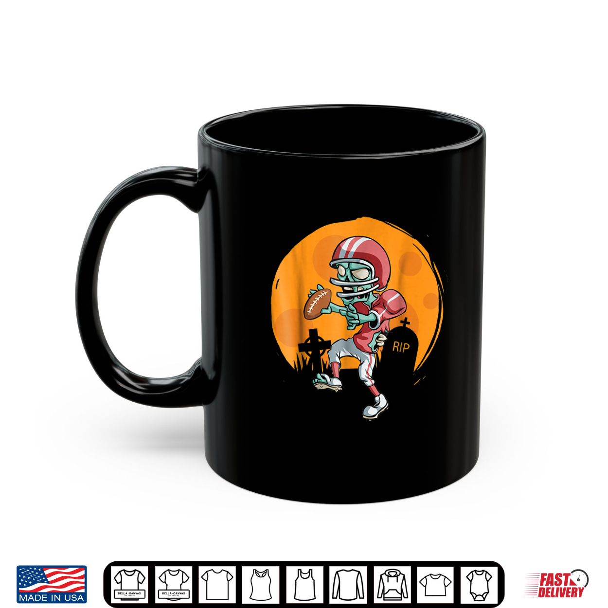Zombie Football Shirt Funny Sports Halloween Gift Shirt Zombie Football Shirt Funny Sports Halloween Gift Shirt