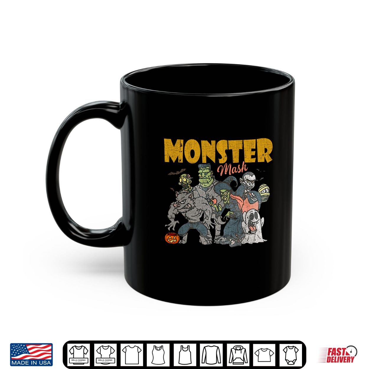 Monster Mash Vintage Ghost Halloween Funny Shirt