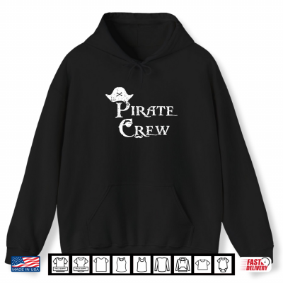 Hoodie Pirate Crew Funny Halloween Costume Party Shirt