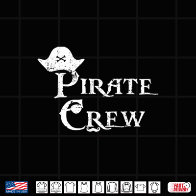 Design Pirate Crew Funny Halloween Costume Party Shirt