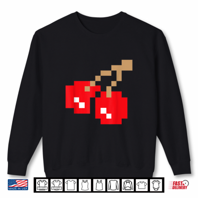 Sweatshirt Retro Arcade Game Cherries Shirt
