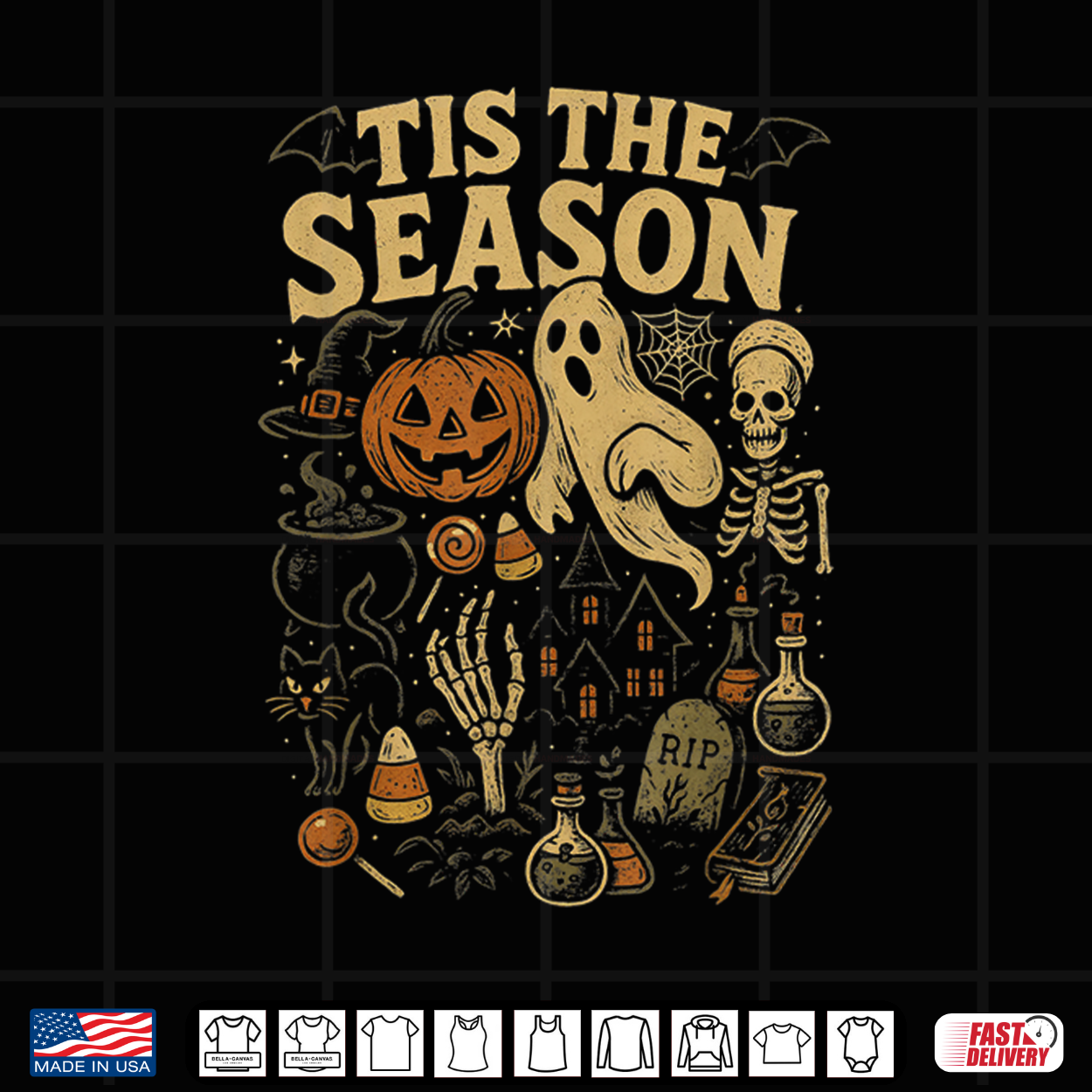 Retro Halloween Tis’ The Season Shirt Retro Halloween Tis’ The Season Shirt
